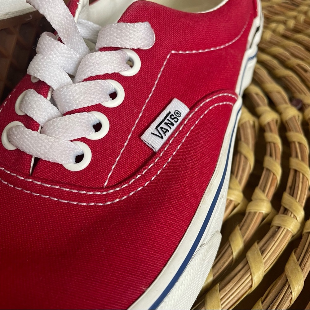 Vans Era Check Block Red Sz-8 - Picture 6 of 13